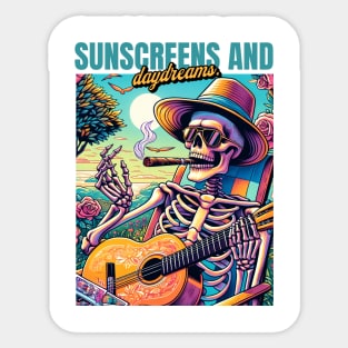 sunscreens and day dreams Sticker